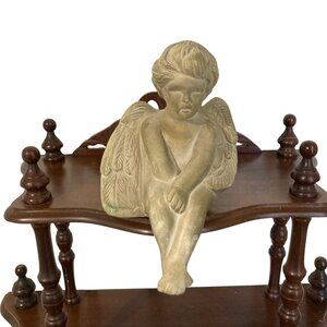 Vintage Angel Cherub Figurine Statue Shelf Sitter